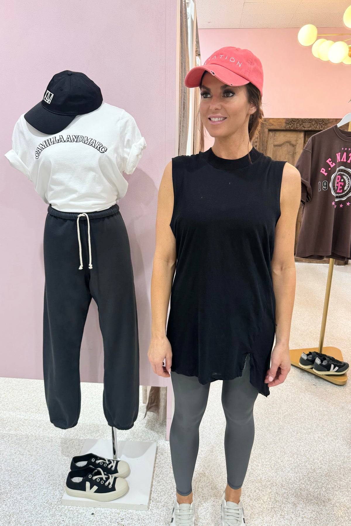 Bassike Oversized Jersey Tank | Black