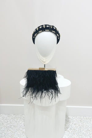 Morgan & Taylor Genna Headband | Black