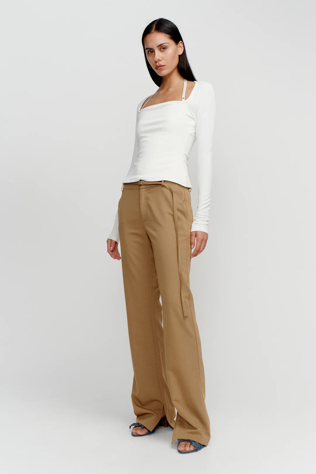 Ownley Gavriel Suit Pant | Caramel