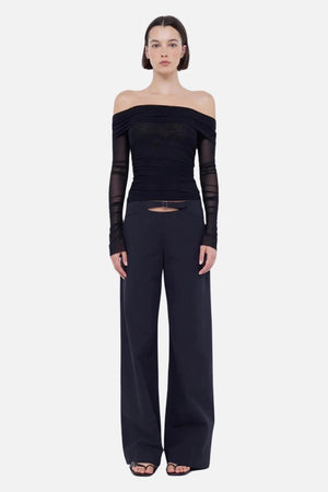 Bec + Bridge Sashay Long Sleeve Top | Black
