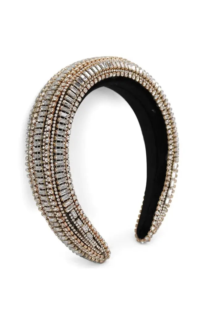 Morgan & Taylor Camilla Headband | Crystal Gold