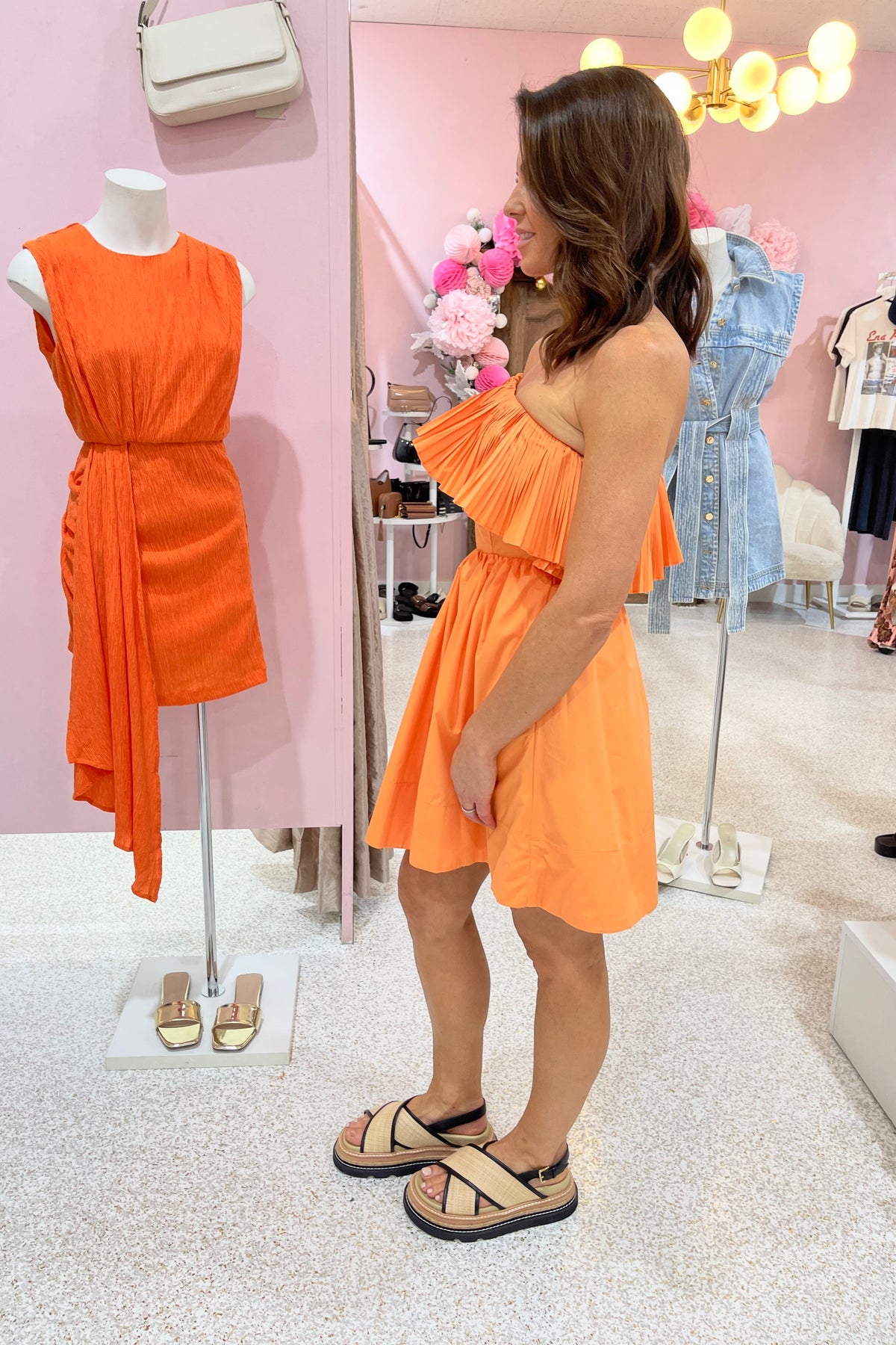 Sovere Bliss Mini Dress | Soft Orange