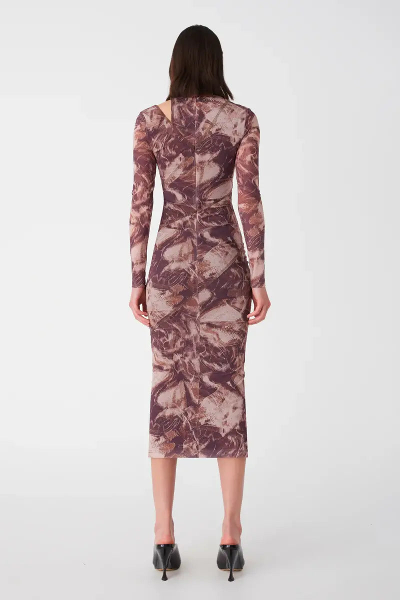 Misha North Mesh Midi Dress | Abrstract Dream