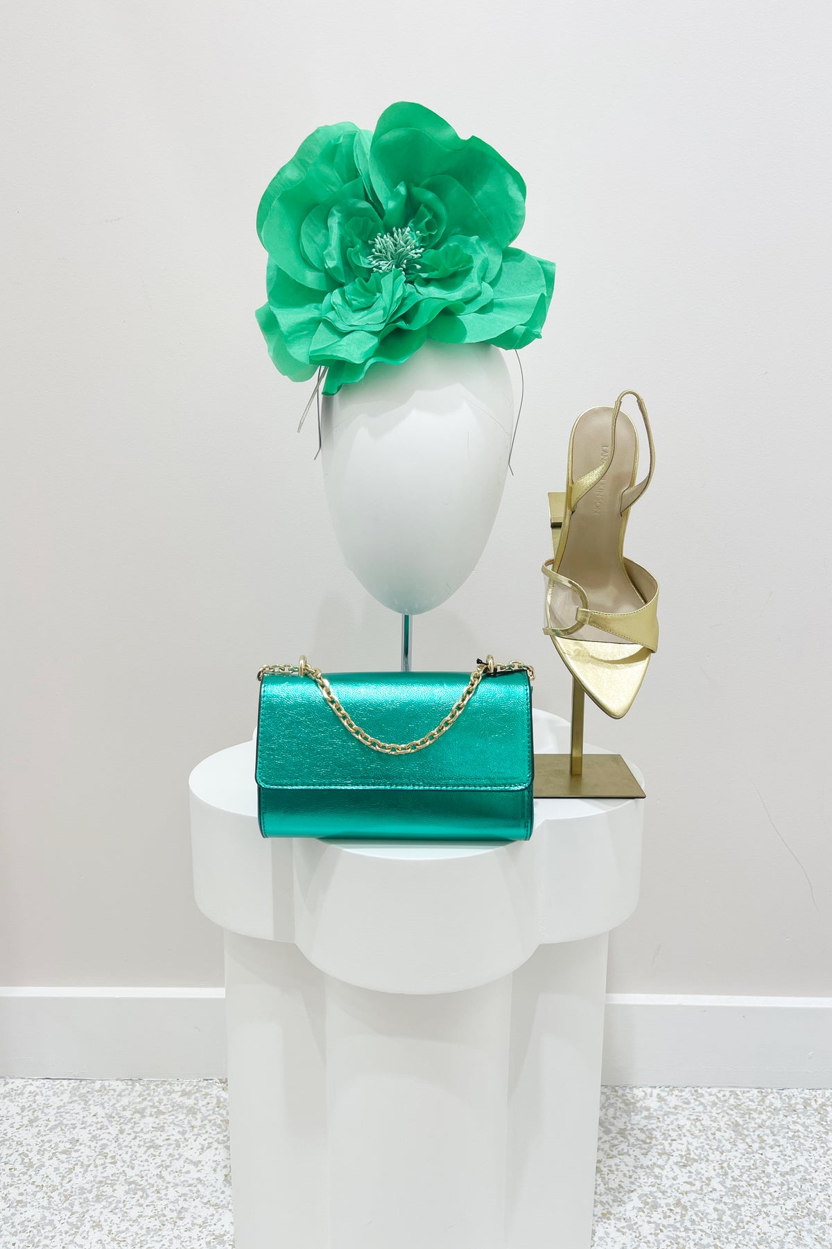Morgan & Taylor Cindy Fascinator | Emerald