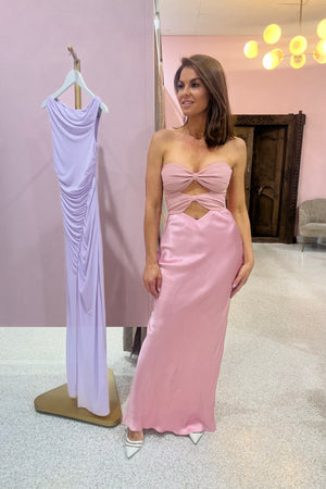 Bec + Bridge Halle Strapless Dress | Dusty Pink