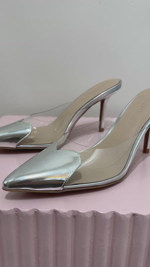 Lana Wilkinson Raquel Stiletto Heel | Silver Mirror