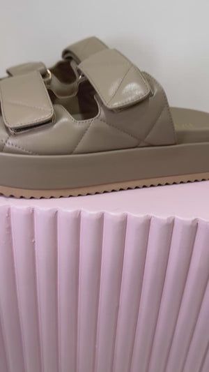 Hael & Jax Humble Platform Slide | Taupe