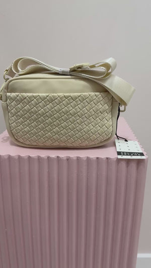 Sol And Selene Inspiration Woven Neoprene Bag | Cream