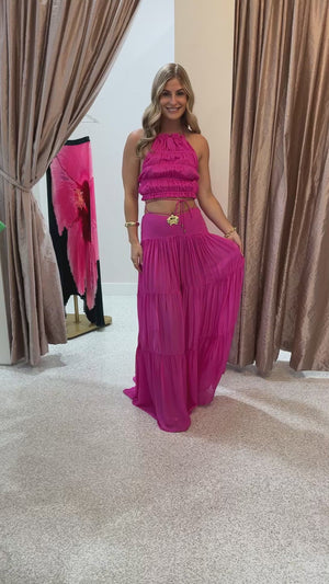 Cin Cin Song Orchid Skirt | Fuchsia