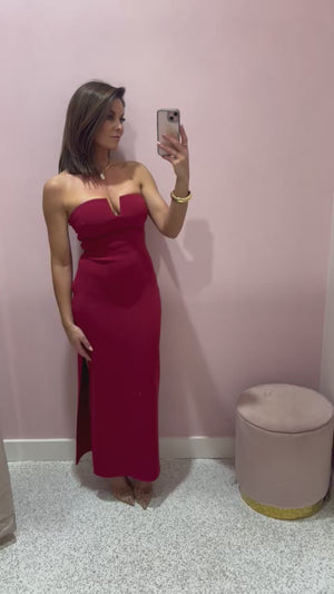 Bec + Bridge Rafi Strapless Dress | Cherry