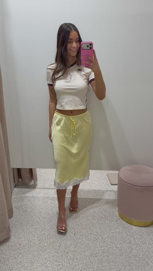 Bec + Bridge Zana Midi Skirt | Lemon