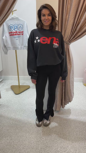 Ena Pelly Star Sweatshirt | Washed Charcoal