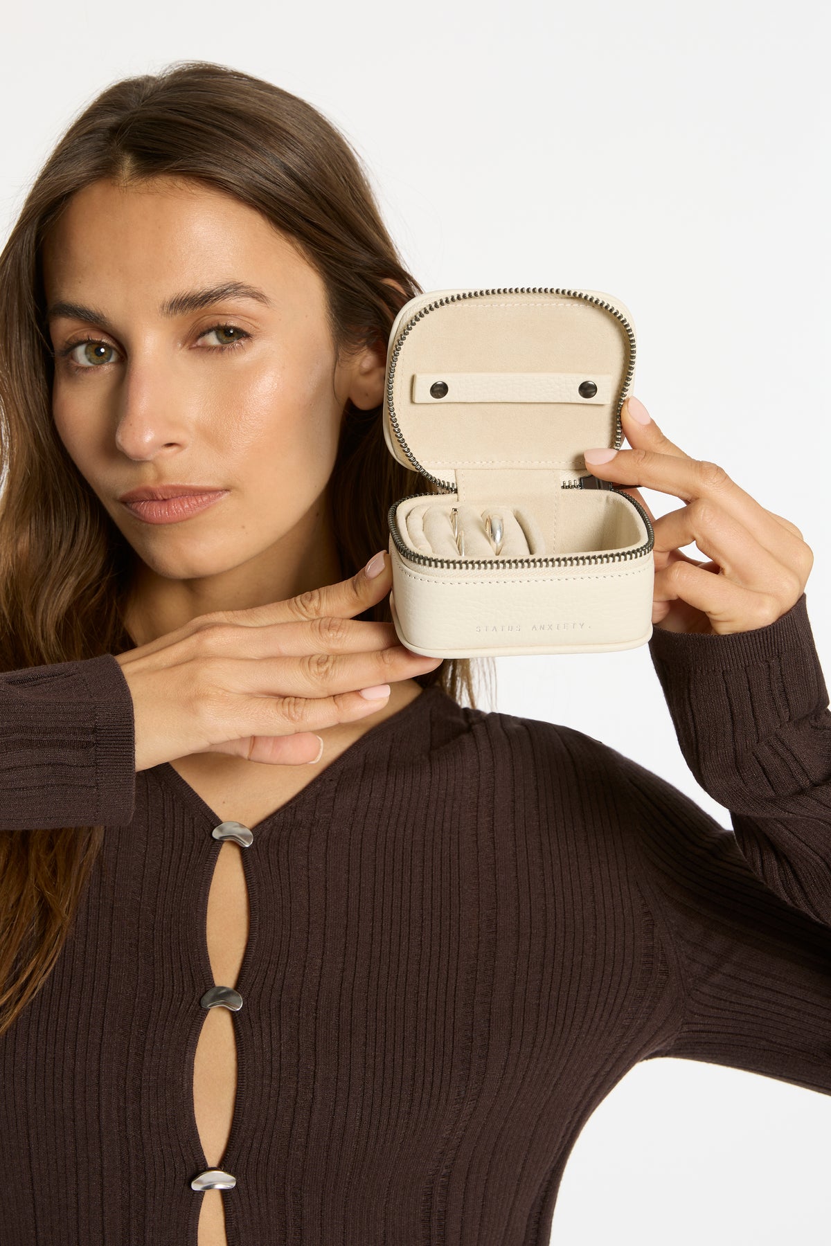 Status Anxiety Heartbreaker Jewellery Case | Chalk