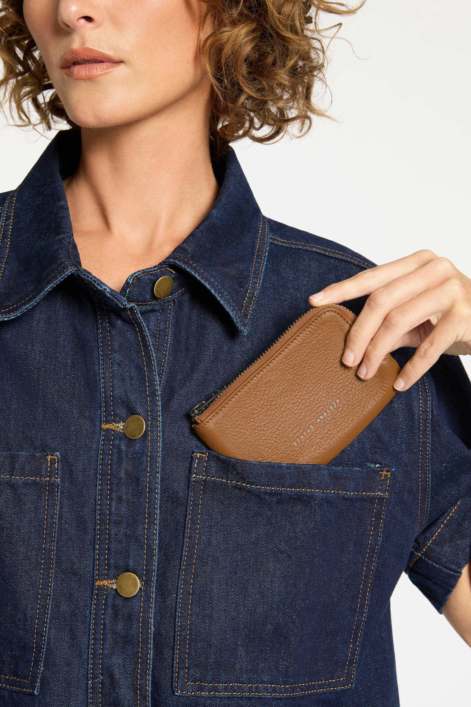 Status Anxiety Left Behind Pouch | Camel