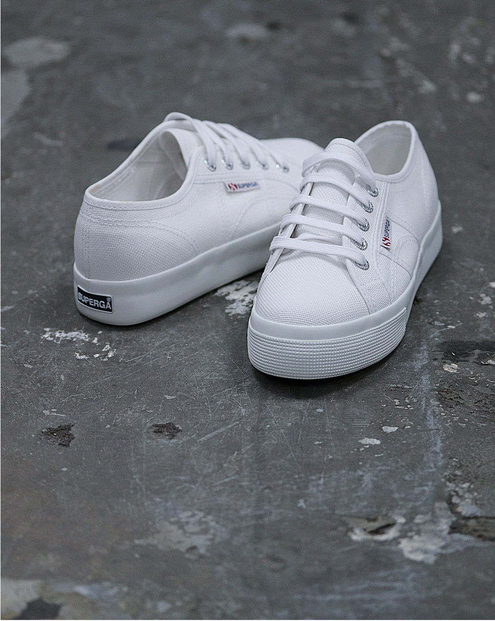 Superga 2730 Mid Platform White Canvas