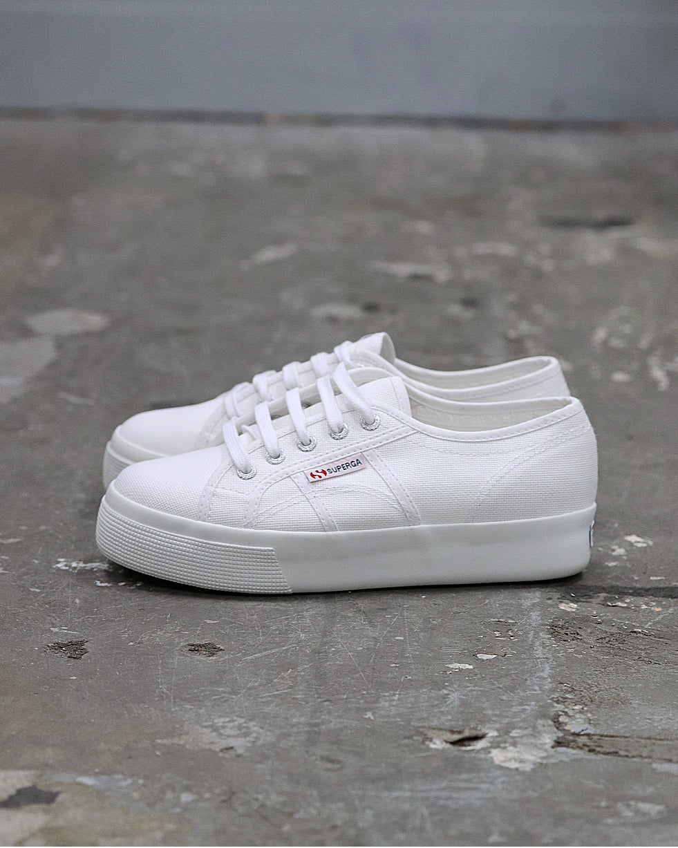 Superga 2730 Mid Platform White Canvas