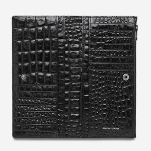 In the Beginning Black Croc Emboss 2