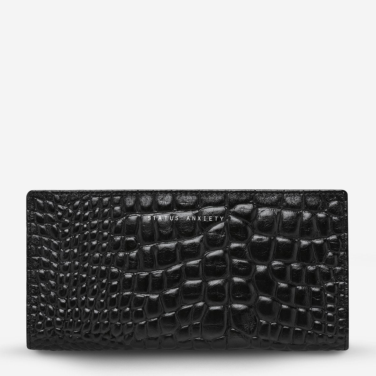 In the Beginning Black Croc Emboss