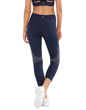 Lilybod Milly High Waist 7/8 Length Legging Blue Eclipse