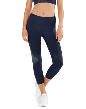 Lilybod Milly High Waist 7/8 Length Legging Blue Eclipse