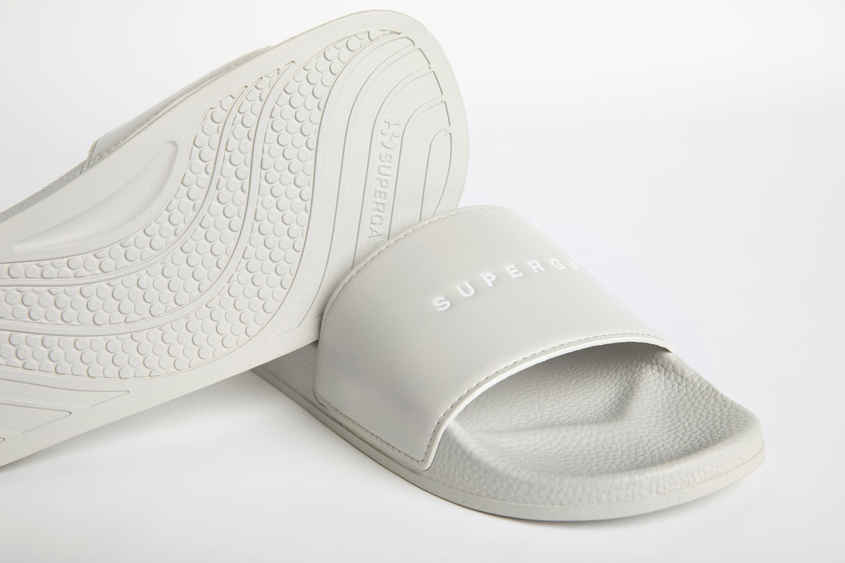 Superga 1908  Logo Slide Grey Smoke