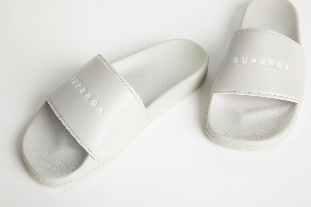 Superga 1908  Logo Slide Grey Smoke
