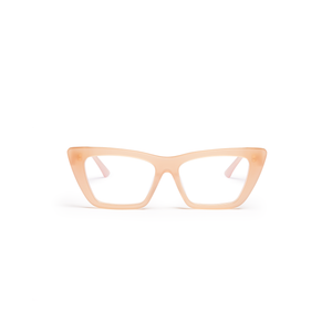 Banbe Eyewear The Banks in Nude Blue Light