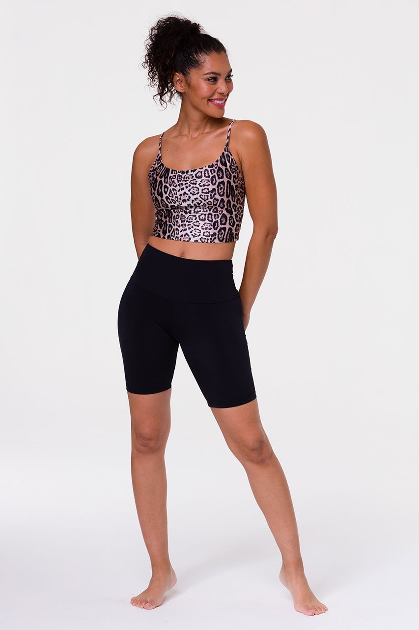 Onzie Cami Belle Crop Leopard