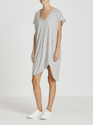 Bassike Boxy T.Shirt Dress With Tail Black
