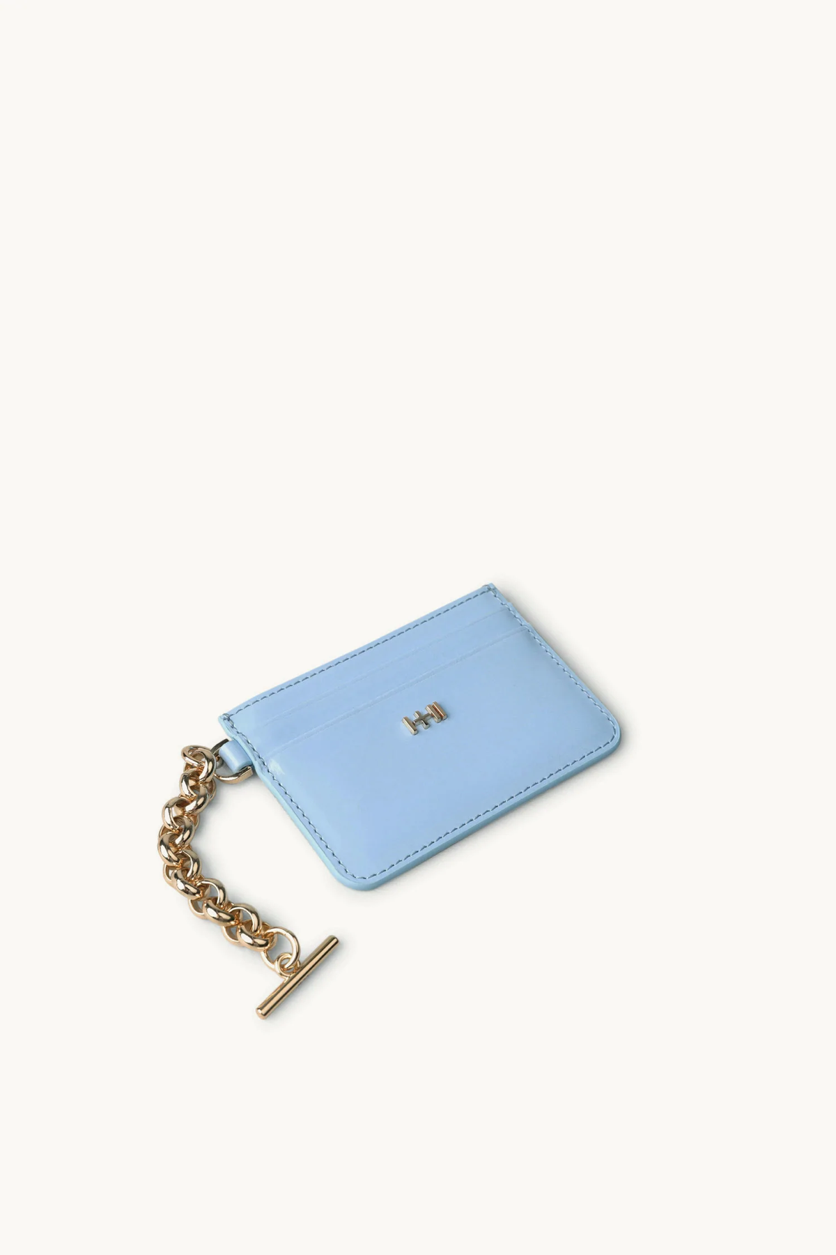 Dylan Kain The Yumi Cardholder Cornflour/Light Gold