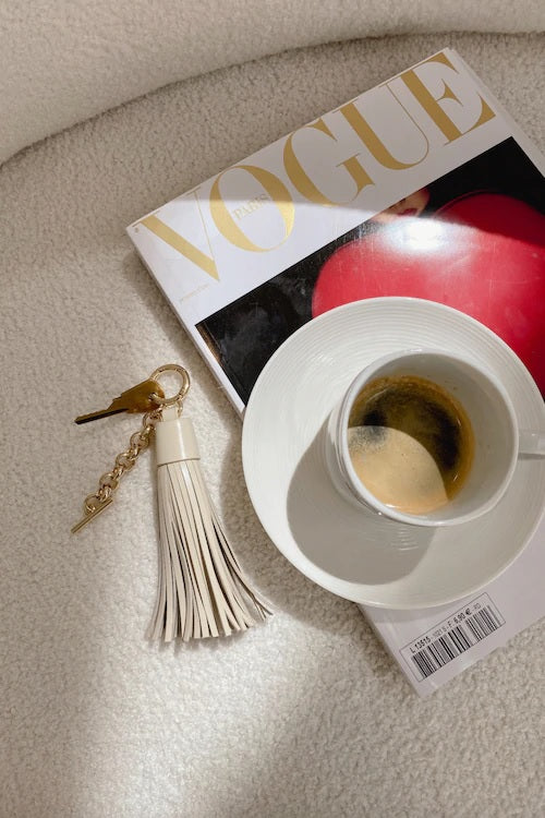 Dylan Kain The Harlow Lux Keychain Cream/Light Gold