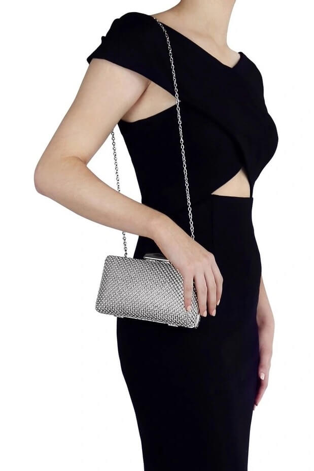 Olga Berg Natasha Ball Mesh Pod | Silver