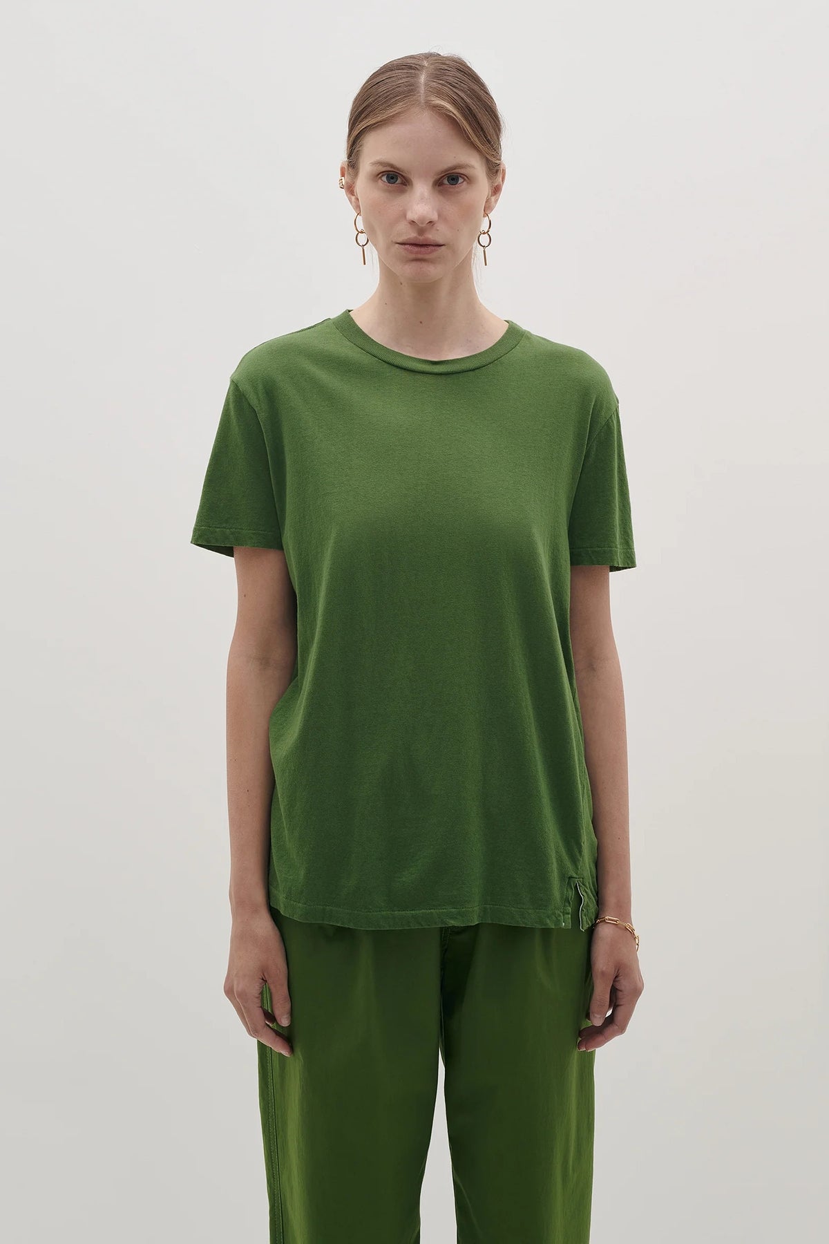 Bassike Regular Classic T.Shirt Basil