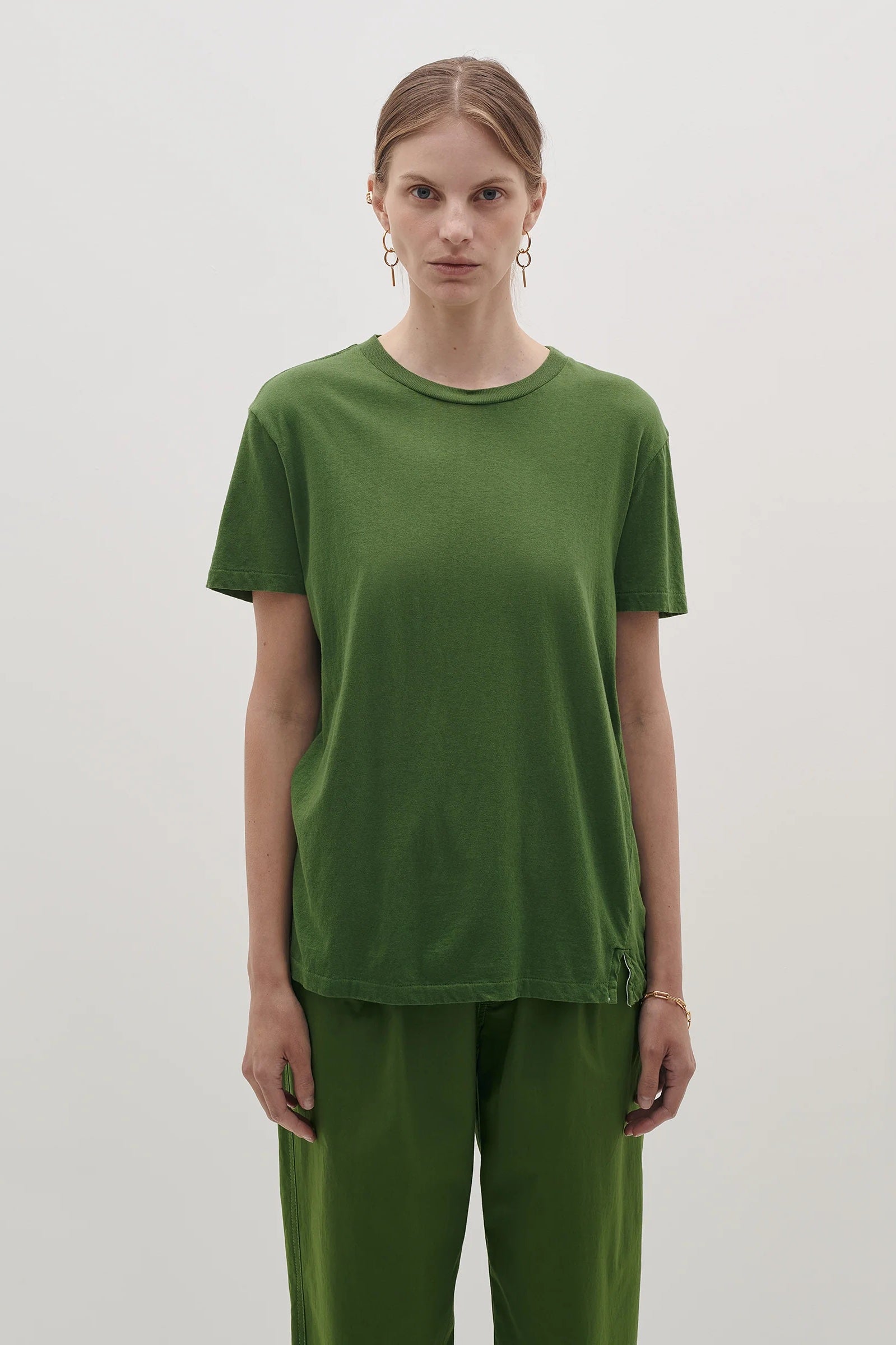 Bassike Regular Classic T.Shirt Basil