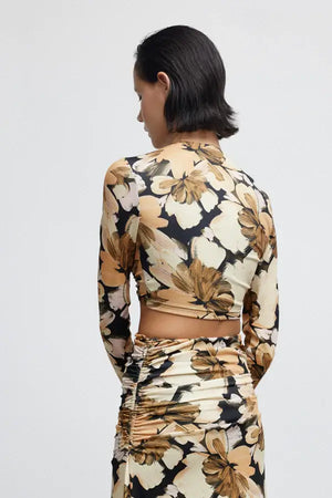 Significant Other Avah Top | Dark Painterly Floral