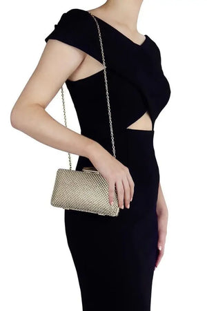 Olga Berg Natasha Ball Mesh Pod | Light Gold