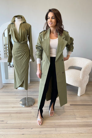 Sovere Agency Trenchcoat | Olive