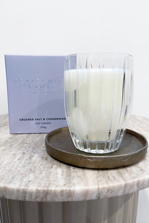 Peppermint Grove Soy Candle | Crushed Salt & Cedarwood