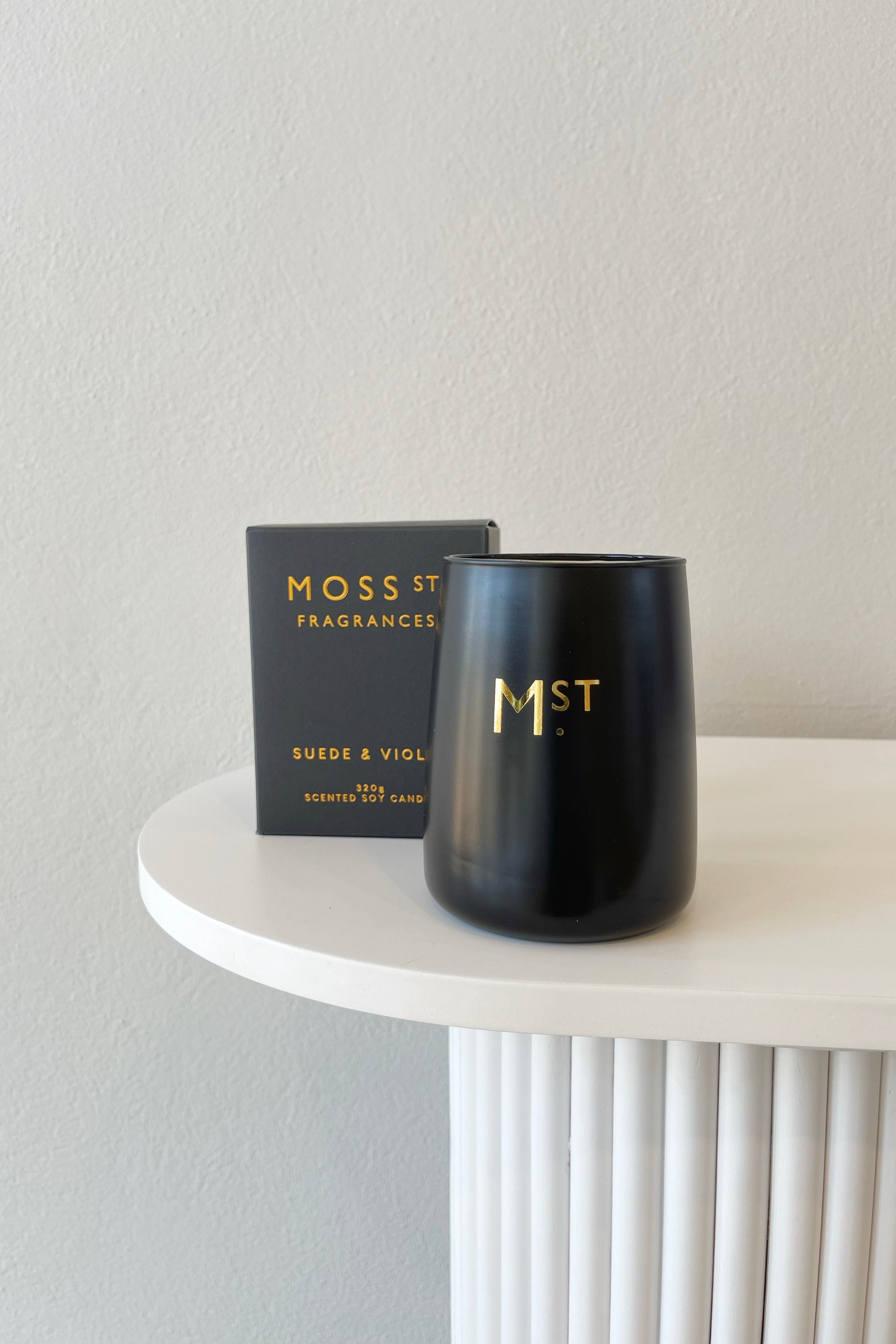 Moss St. Fragrances Soy Candle | Suede & Violet