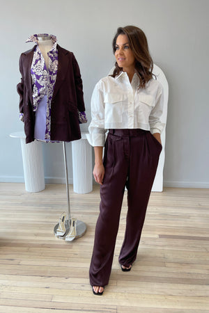 Shona Joy Lana Tailored Pant | Cocoa