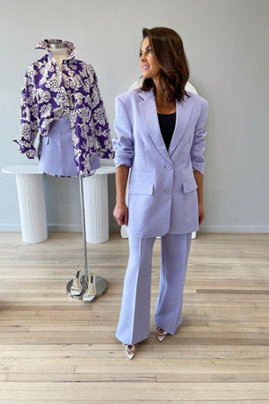 Shona Joy Irena Oversized Blazer | Lavender