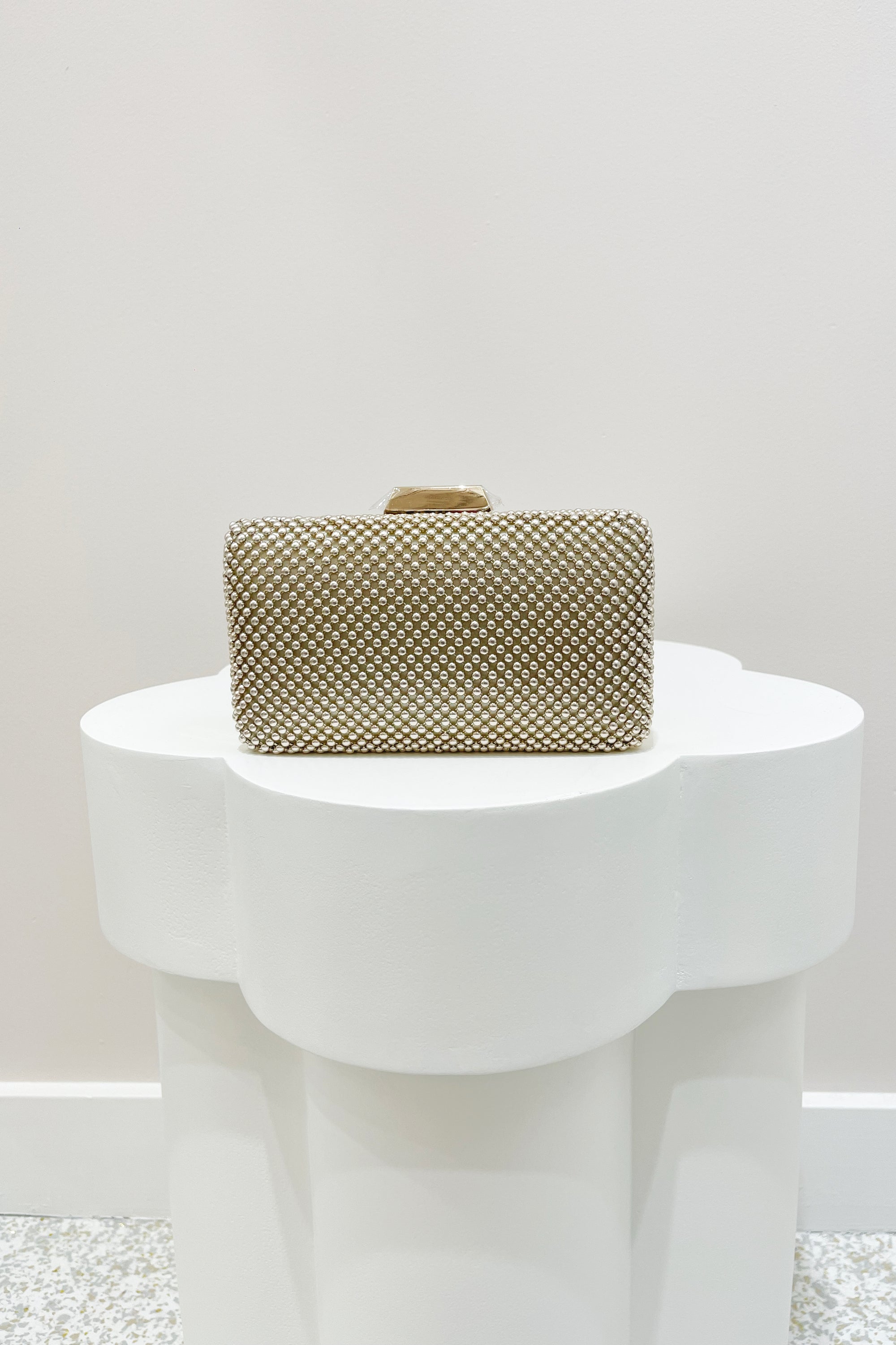 Olga Berg Natasha Ball Mesh Pod | Light Gold