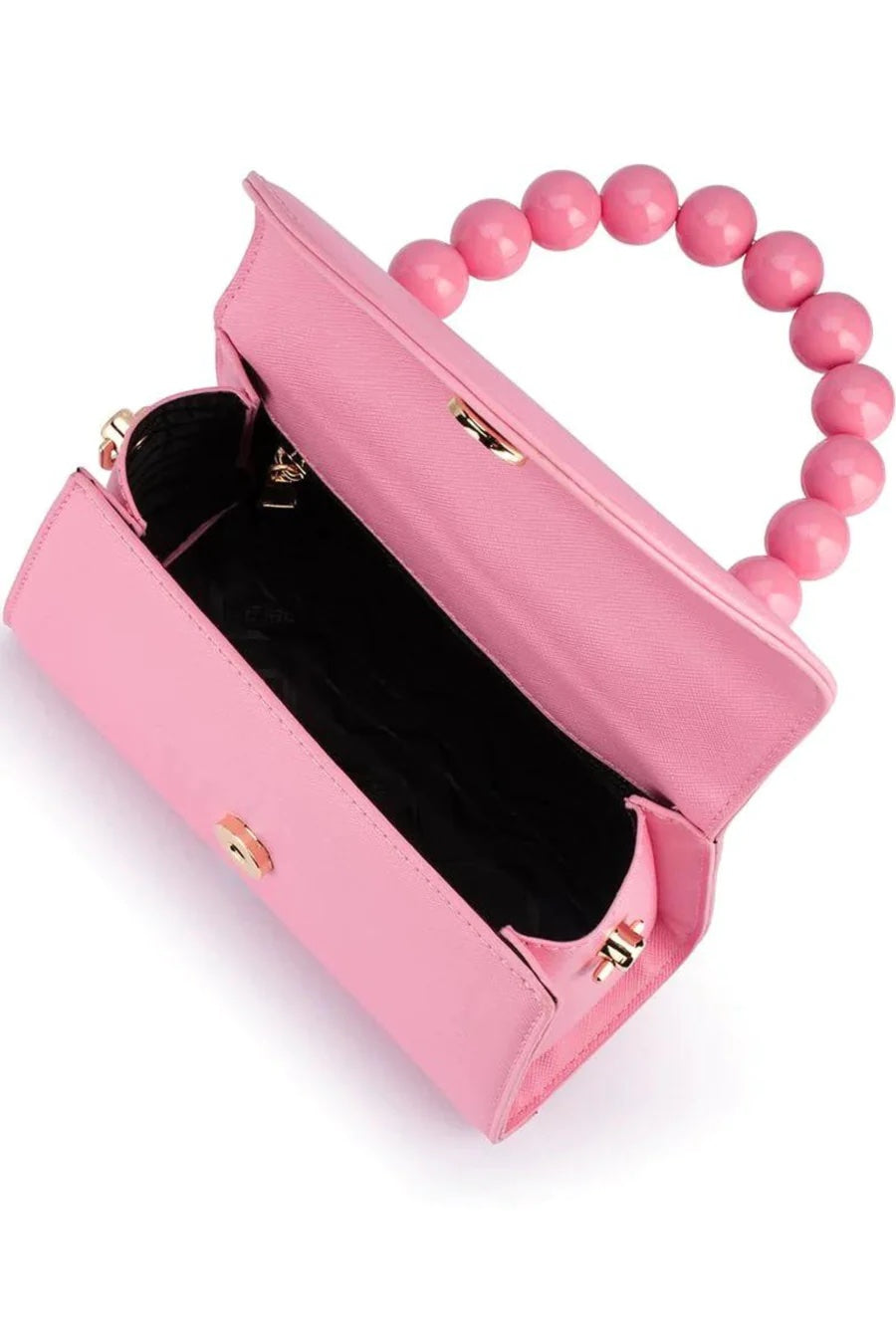 Olga Berg Wendy Acrylic Bead Bag | Pink