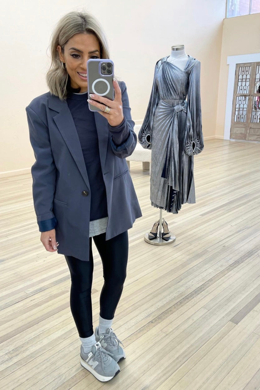 Chosen By Fifi & Annie The Olga Oversized Blazer | Charcoal || BEST SELLER