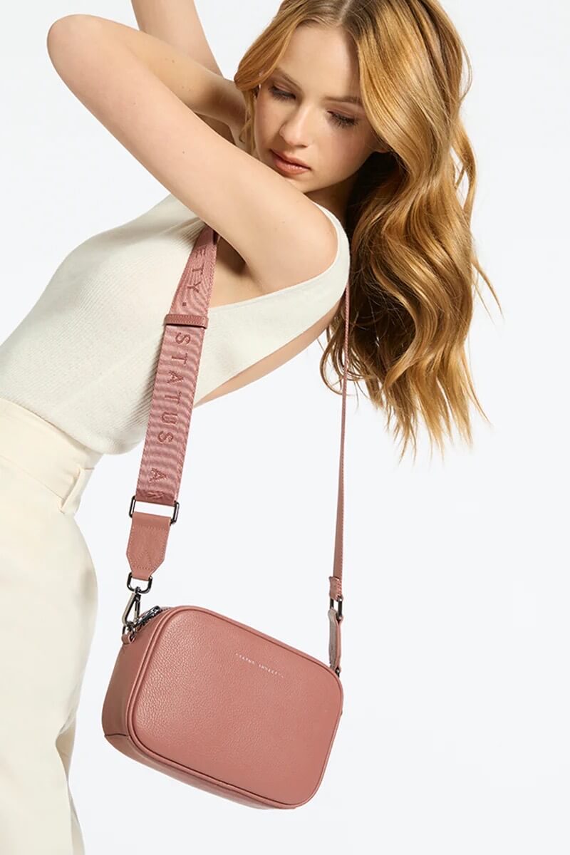 Status Anxiety Plunder With Webbed Strap Bag | Dusty Rose