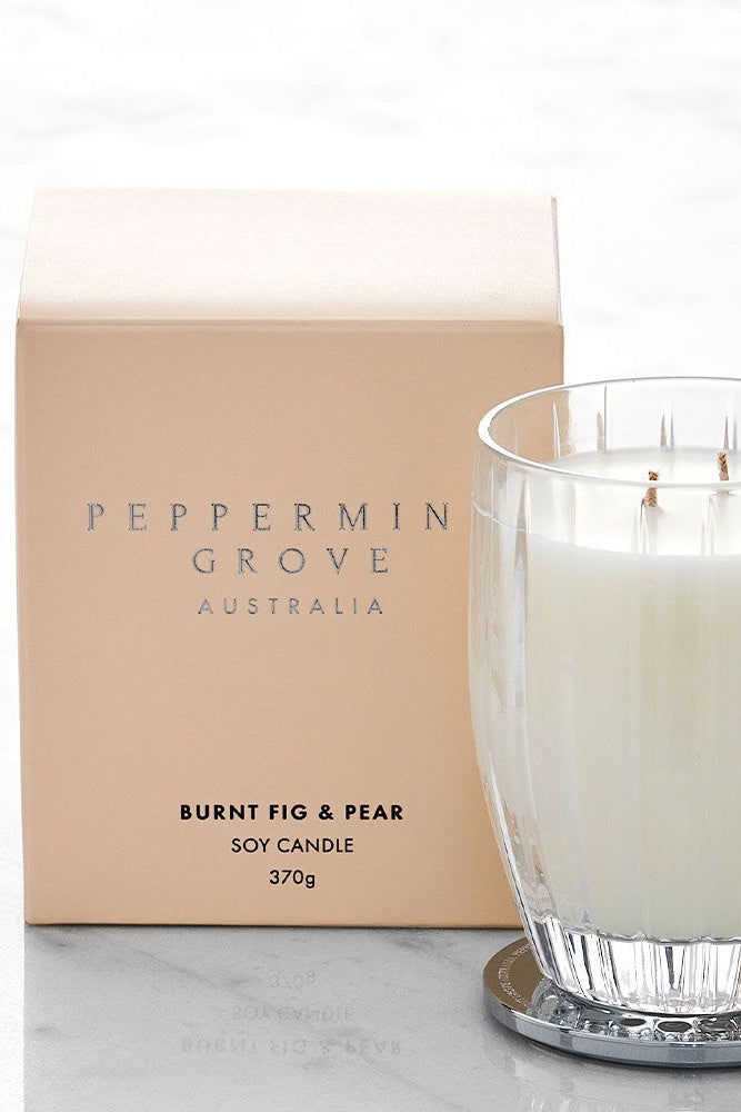 Peppermint Grove Soy Candle | Burnt Fig & Pear