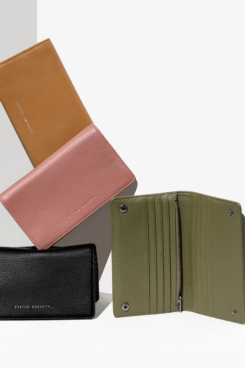 Status Anxiety Living Proof Wallet | Khaki