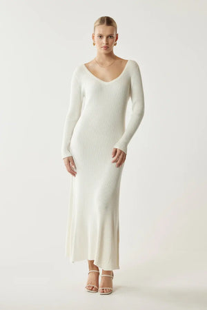 Chosen By Fifi & Annie Bellagio Knit Dress | White