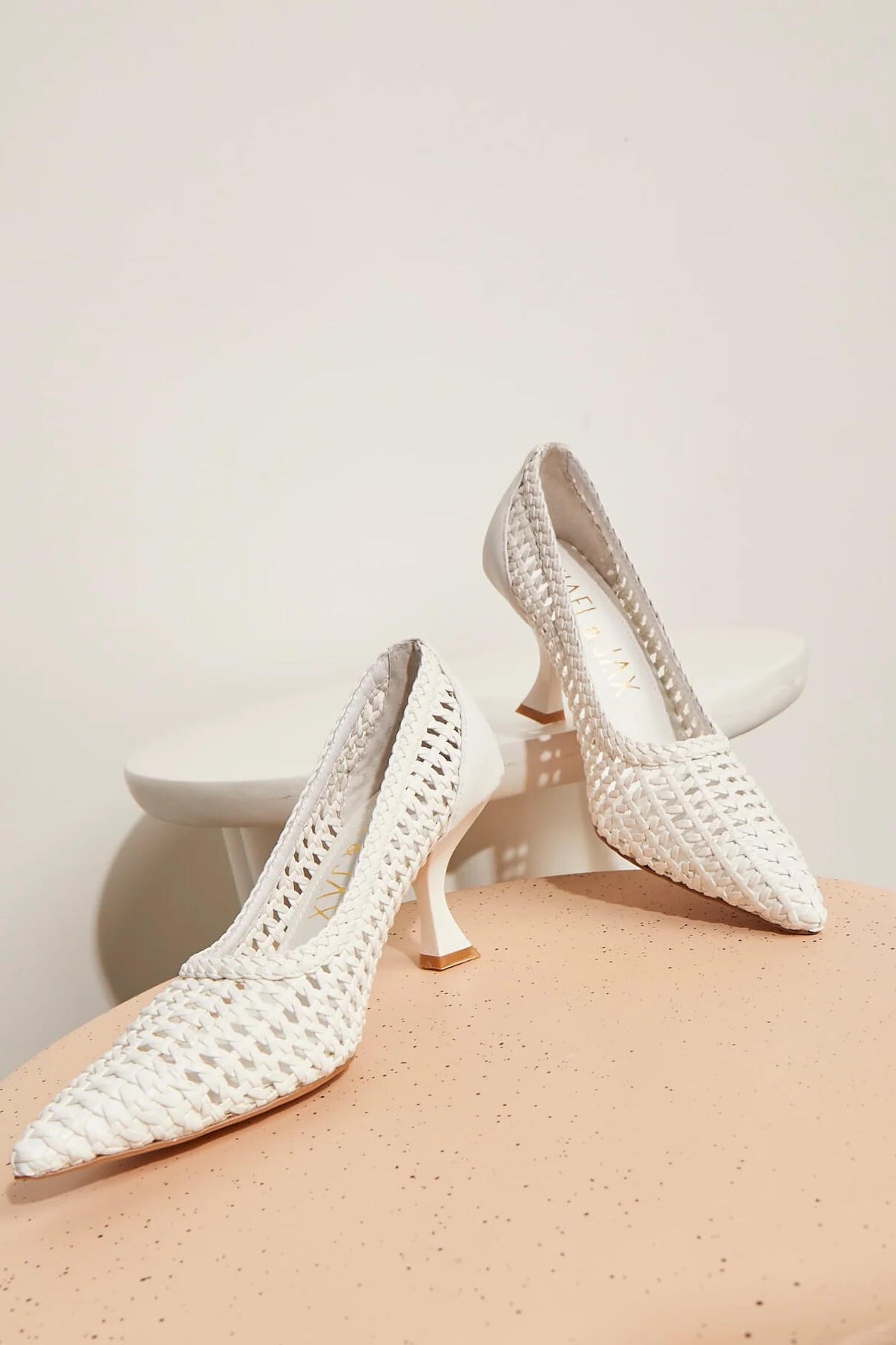 Hael & Jax Poppy Heel | White