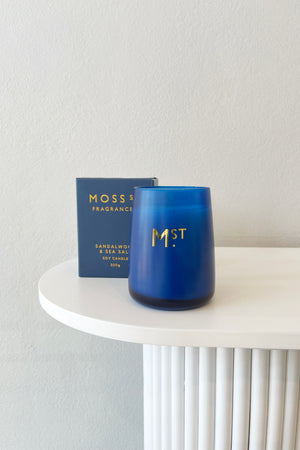 Moss St. Fragrances Soy Candle | Sandalewood & Sea Salt